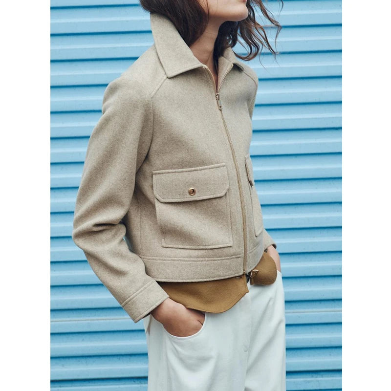 Jackets Women's Autumn 2025 New Coat Chic Warm Winter Women's Jackets Street Fashion Youth Elegant Long-Sleeved Outerwear