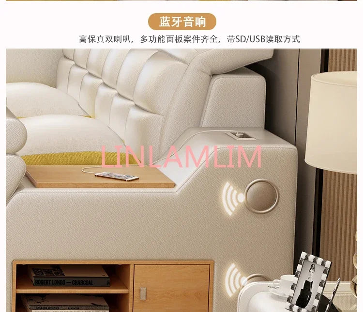 Genuine Leather multifunctional massage bed frame modern Nordic camas ultimate bed кровать двуспальная lit beds سرير  muebles de