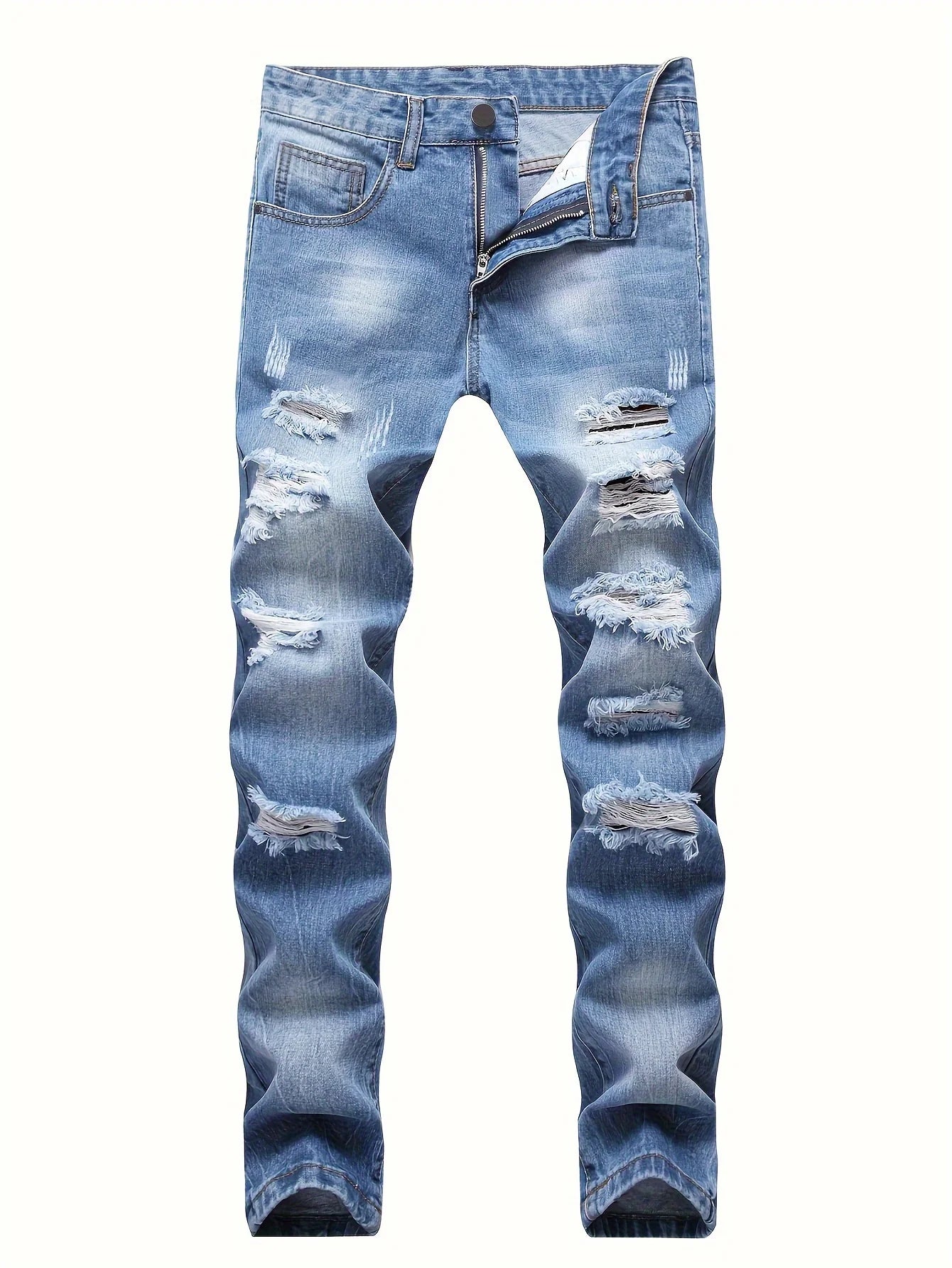 Male Clothes New in Pants Classic Man Pants Sport Men's Jeans Straight-Ripped Trousers Jeans Sex Products Y2k Clothing Set