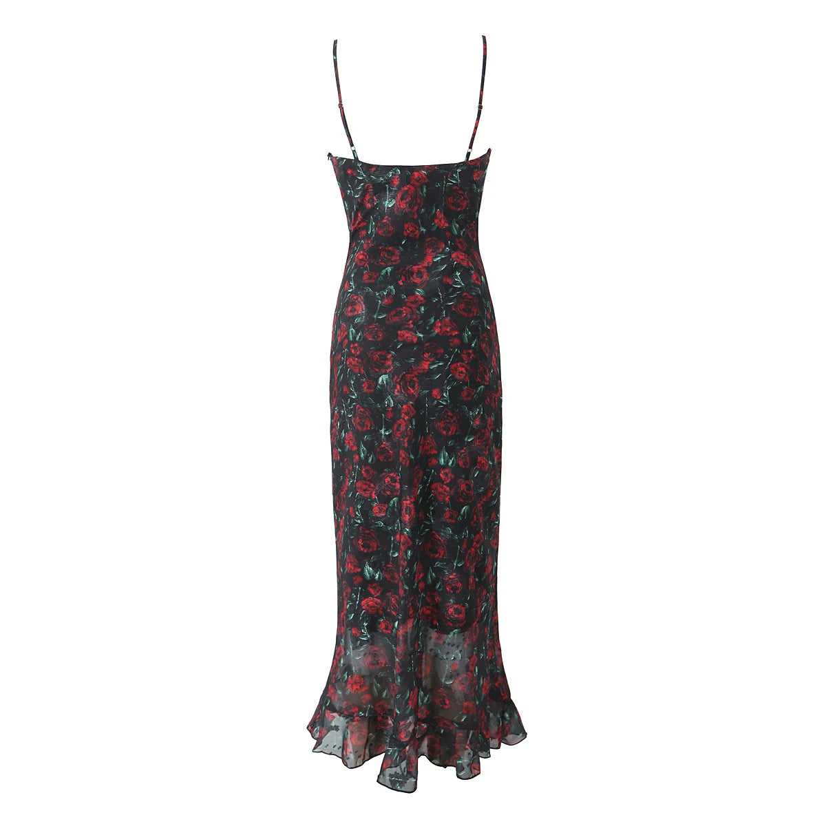 Midi dresses for women 2025 Summer bodycon dresses sexy vintage clothes dress elegant black dress front tie vintage floral dress