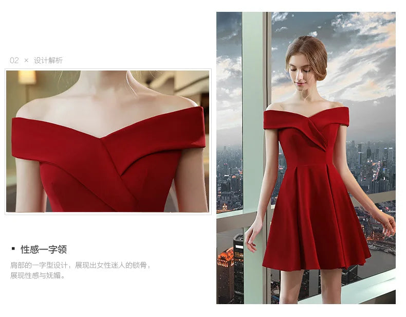 Graduation Dresses Women's Short Dress Evening Formal Wedding Party Prom Holiday 2024 Elegant Special Events Occasion Weddings