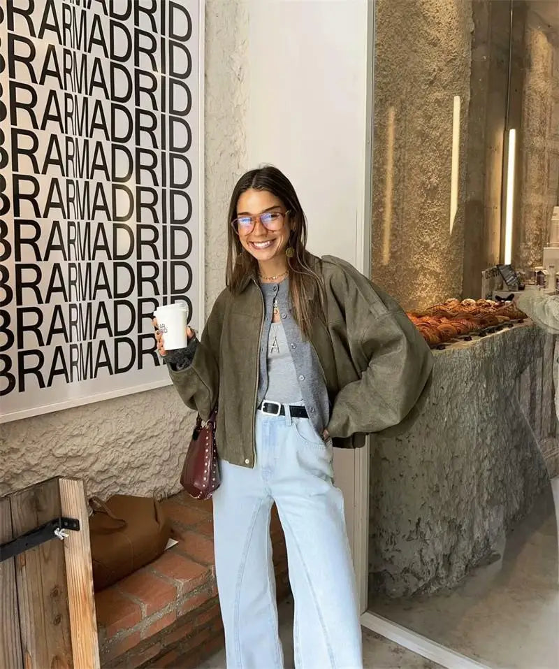 Jackets Autumn Women's 2025 New Outerwear Chic Elegant Loose Warm Women's Coat Street Youth Fashion Joker Coat Jacket