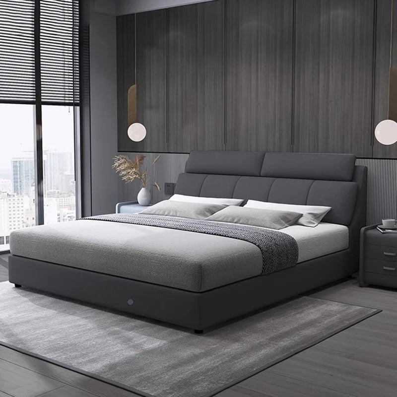 Headboard King Size Bed Frames European Nightstands Lounge Bed Luxury Bedroom Hotel Camas De Dormitorio House Accessories