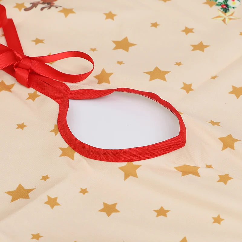 90/120cm Christmas Tree Skirt Mat Christmas Tree Foot Cover Santa Claus Snowflake Christmas Tree Carpet Base Mat Decorations