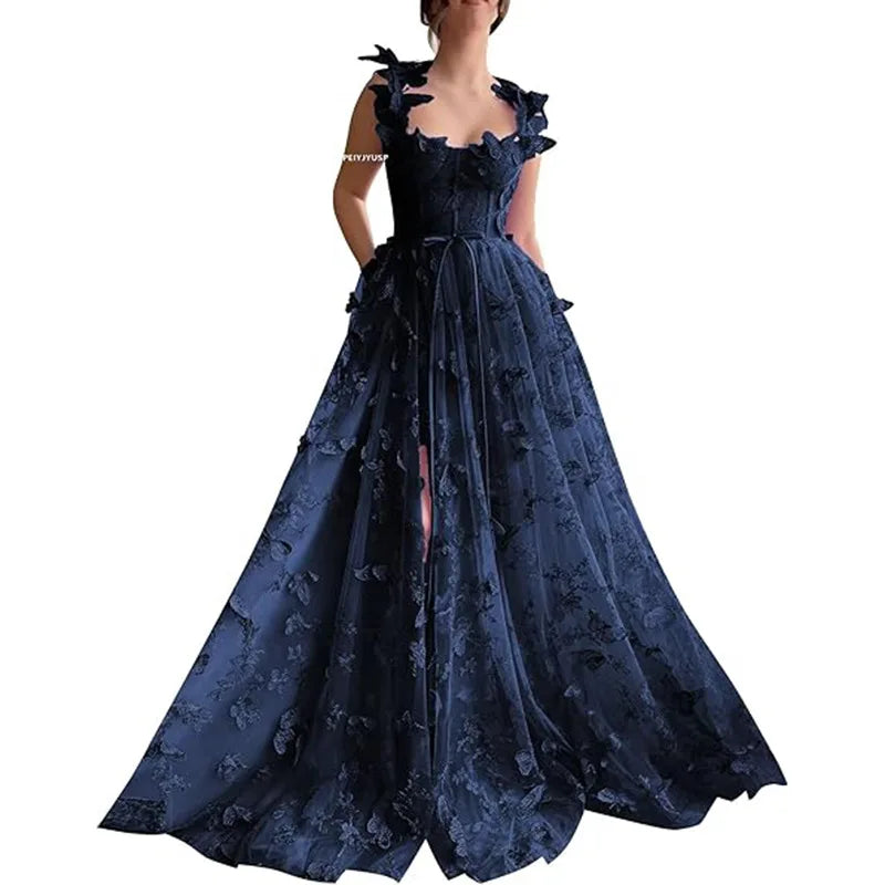 European and American Evening Dress for Women 2025 New Fashion Style Long Style Banquet Style Elegant Lace Beach Dress