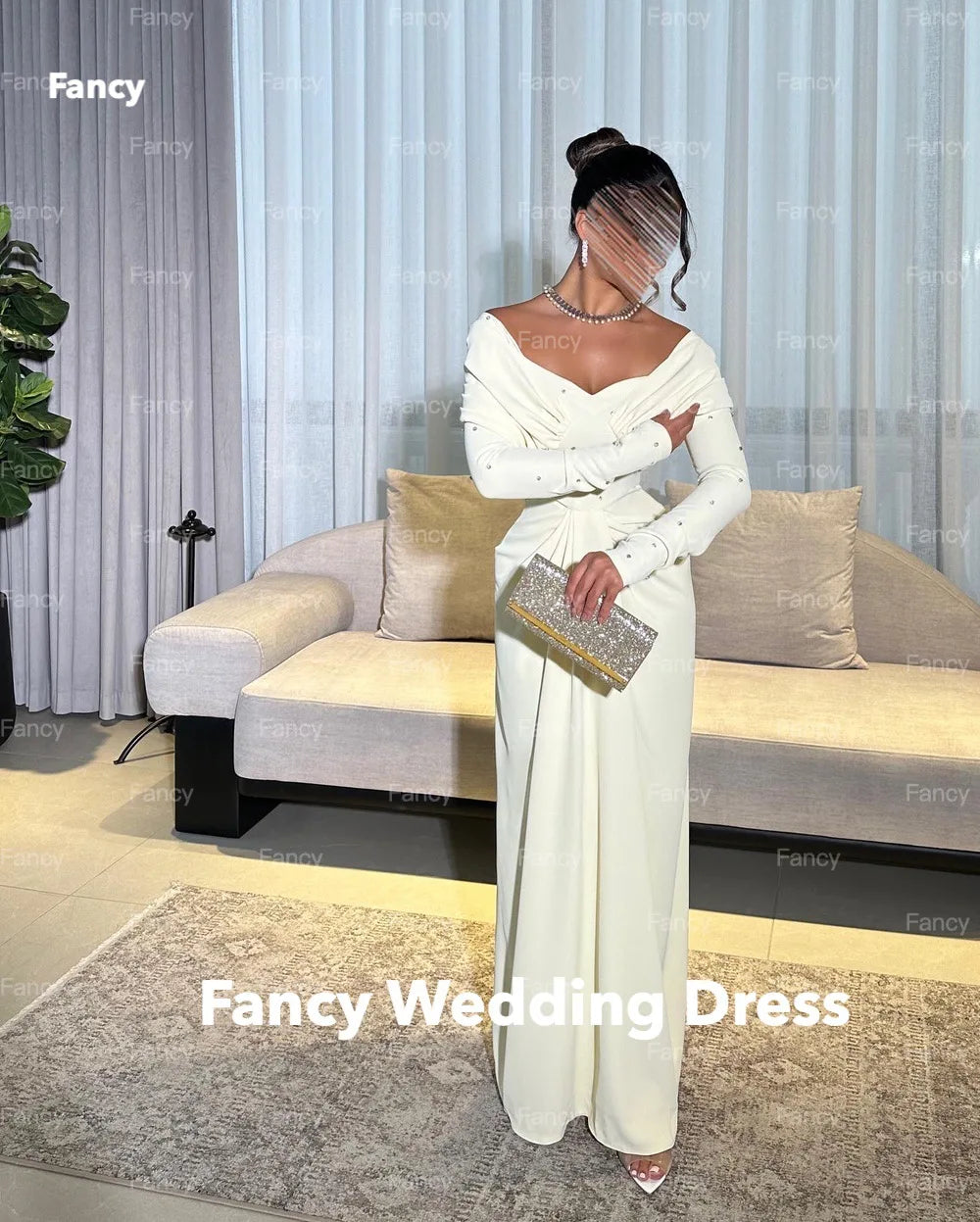 Fancy Dresses for Women Elegant White Wedding Party Dress vestidos de fiesta vestidos para eventos especiales customized