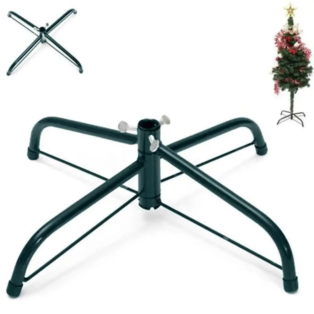 Durable Metal Christmas Tree Stand Base Sturdy Rotating Xmas Tree Holder Christmas Tree Stand Legs Christmas Tree Accessory