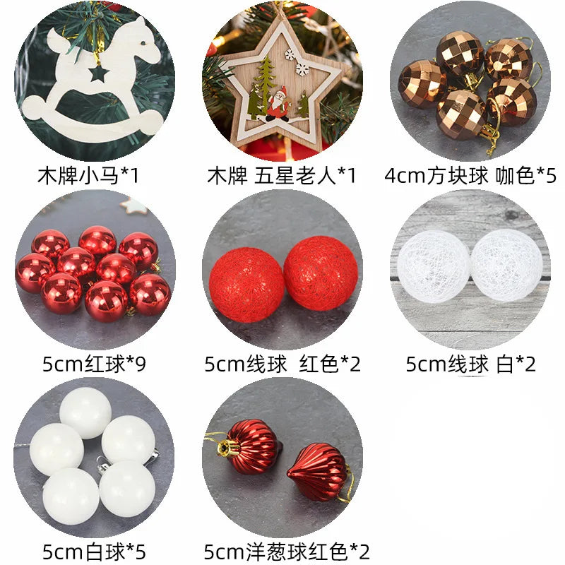 Christmas Decoration 45/60cm Christmas Tree Desktop Small Tree Ornaments New Year Navidad Gift Christmas Festival Party Supplies