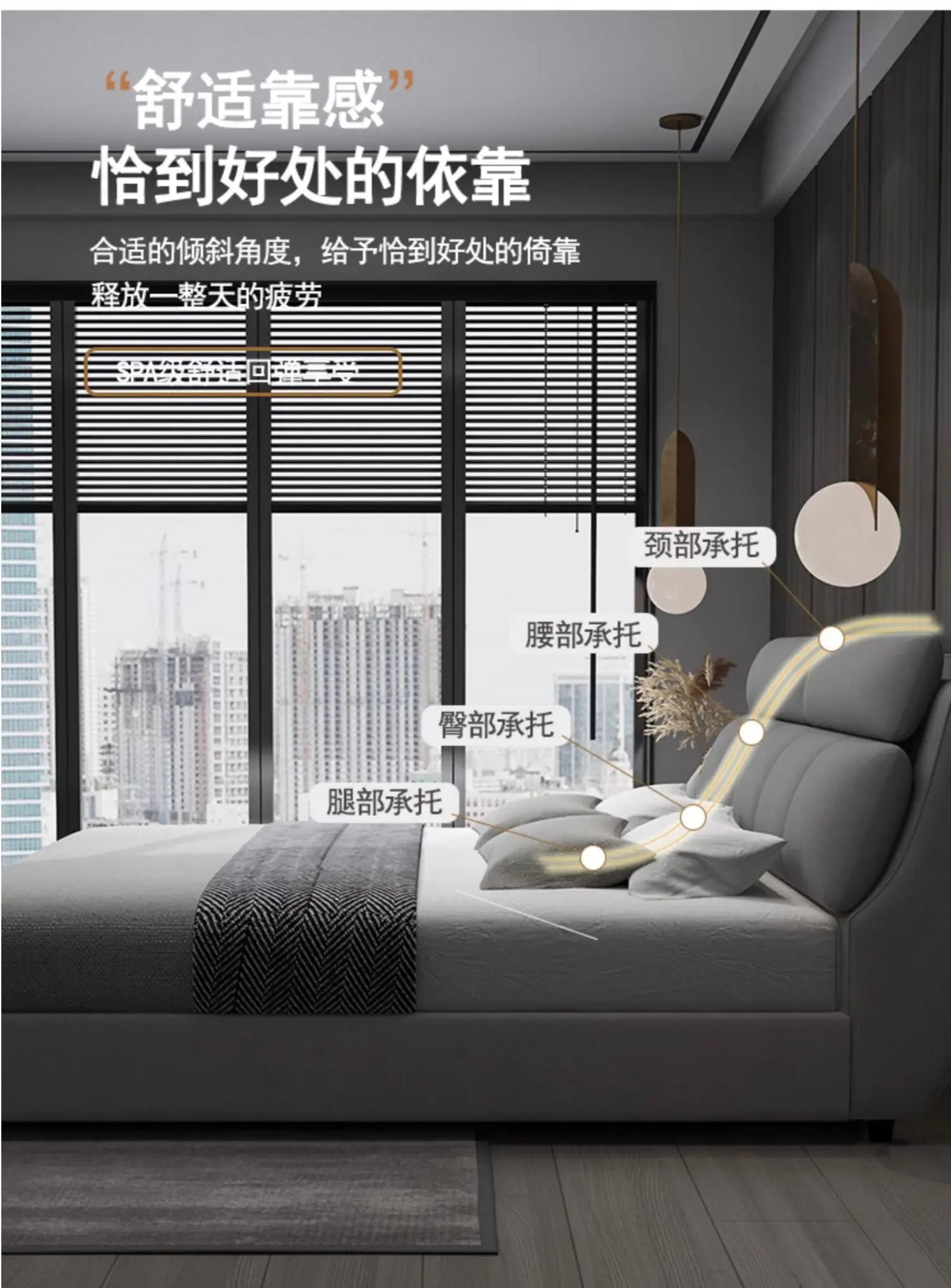 Headboard King Size Bed Frames European Nightstands Lounge Bed Luxury Bedroom Hotel Camas De Dormitorio House Accessories