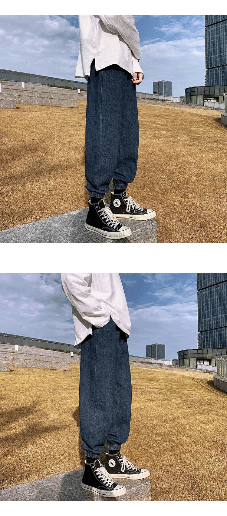 Jeans men Jeans Man Loose Joggers Streetwear Harem Jeans Cargo Pants Ankle-Length Denim Trousers denim pants joggers men