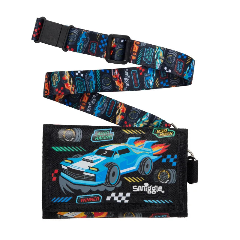 100% Genuine Australia Smiggle Backpack School Bag Race Car Cartoon Series Anime Backpack Student Gift Separate Purchases