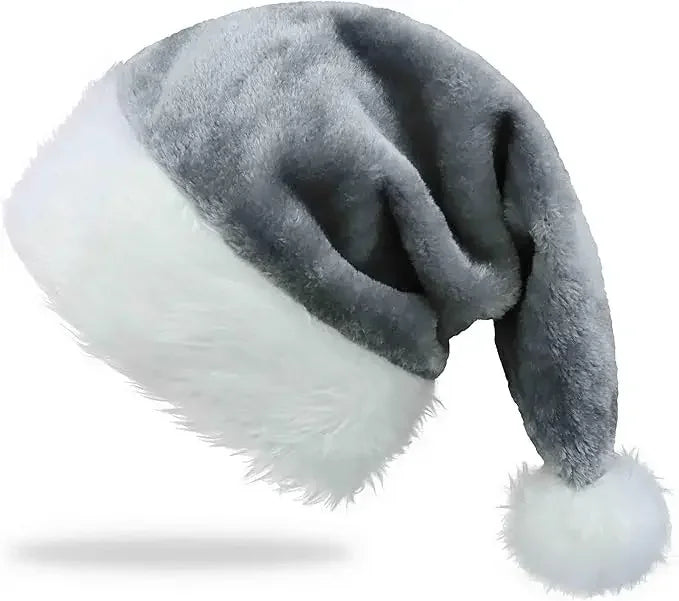 Chrismas Hat Adults Santa Hat for Men and Women Pink Green Blue Red Purple Black White