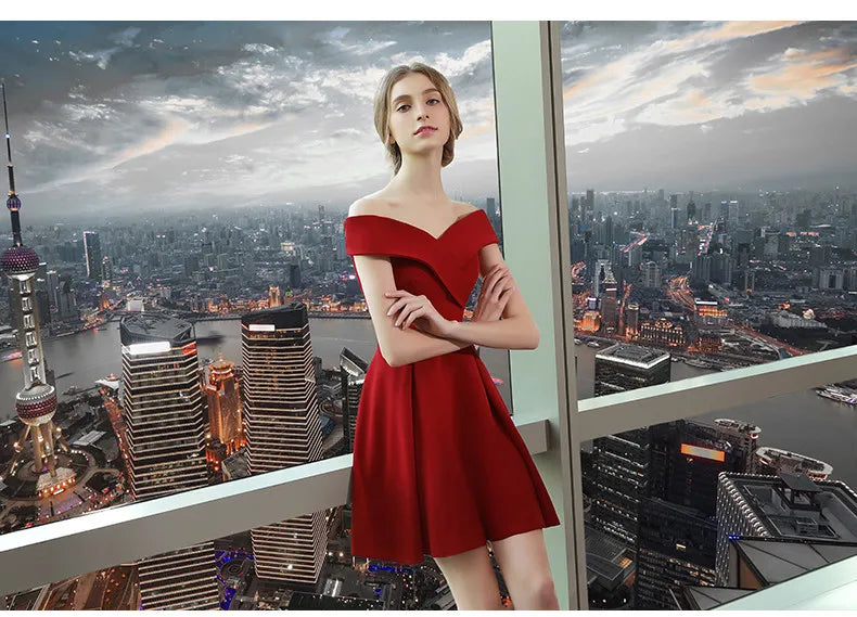 Graduation Dresses Women's Short Dress Evening Formal Wedding Party Prom Holiday 2024 Elegant Special Events Occasion Weddings