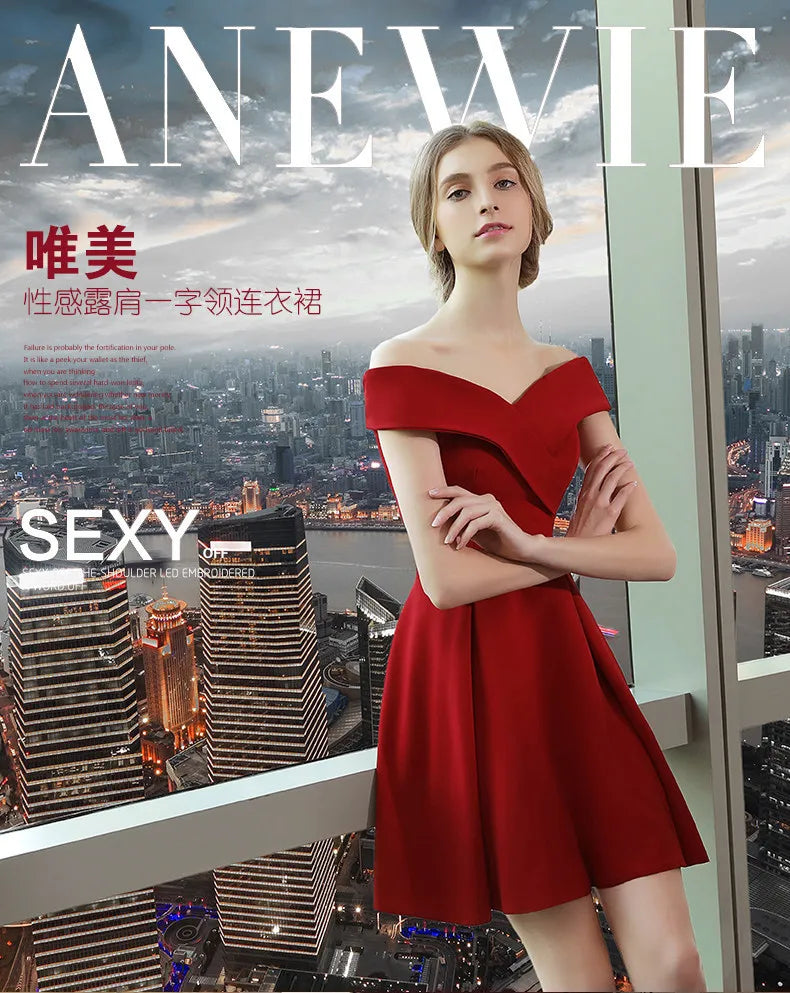 Graduation Dresses Women's Short Dress Evening Formal Wedding Party Prom Holiday 2024 Elegant Special Events Occasion Weddings