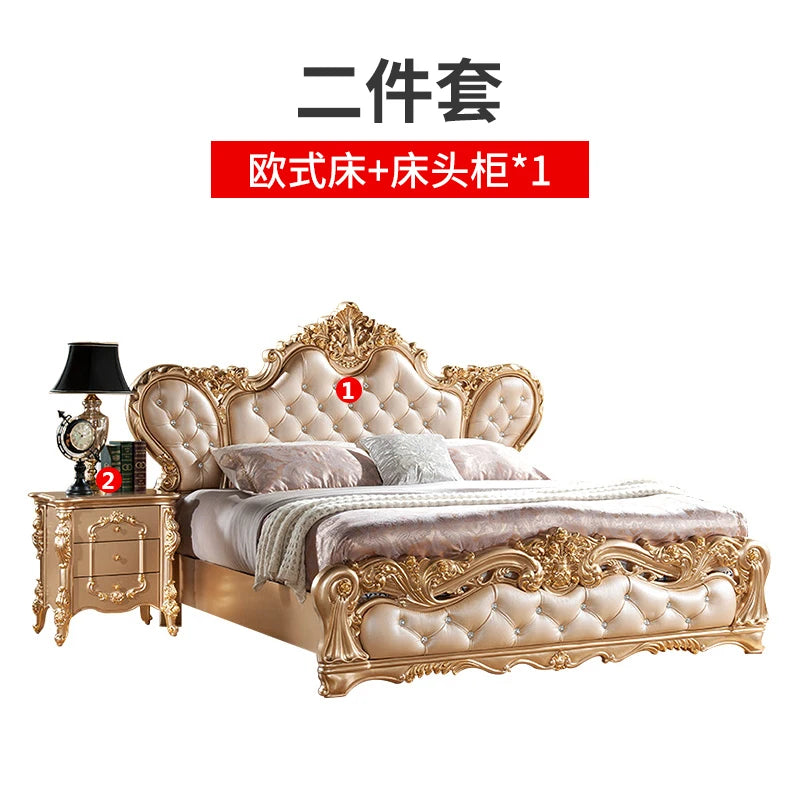 Unique Xenomorph Bed European Luxury Accent Ergonomic Comfortable Trendy Cute Bed Double Princess Cama Solteiro Home Decoration