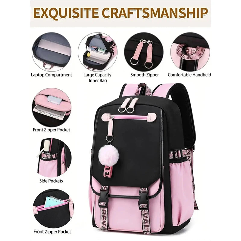 New girls refrigerator models primary school students schoolbag junior high school leisure girls shoulder bag decompression wate