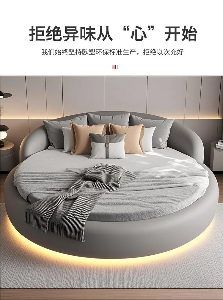 Headboard Japanese Bed Minimalist Upholstered Nightstands Modern Bed Sleeping Frame Camas De Matrimonio Dormitorio Furniture