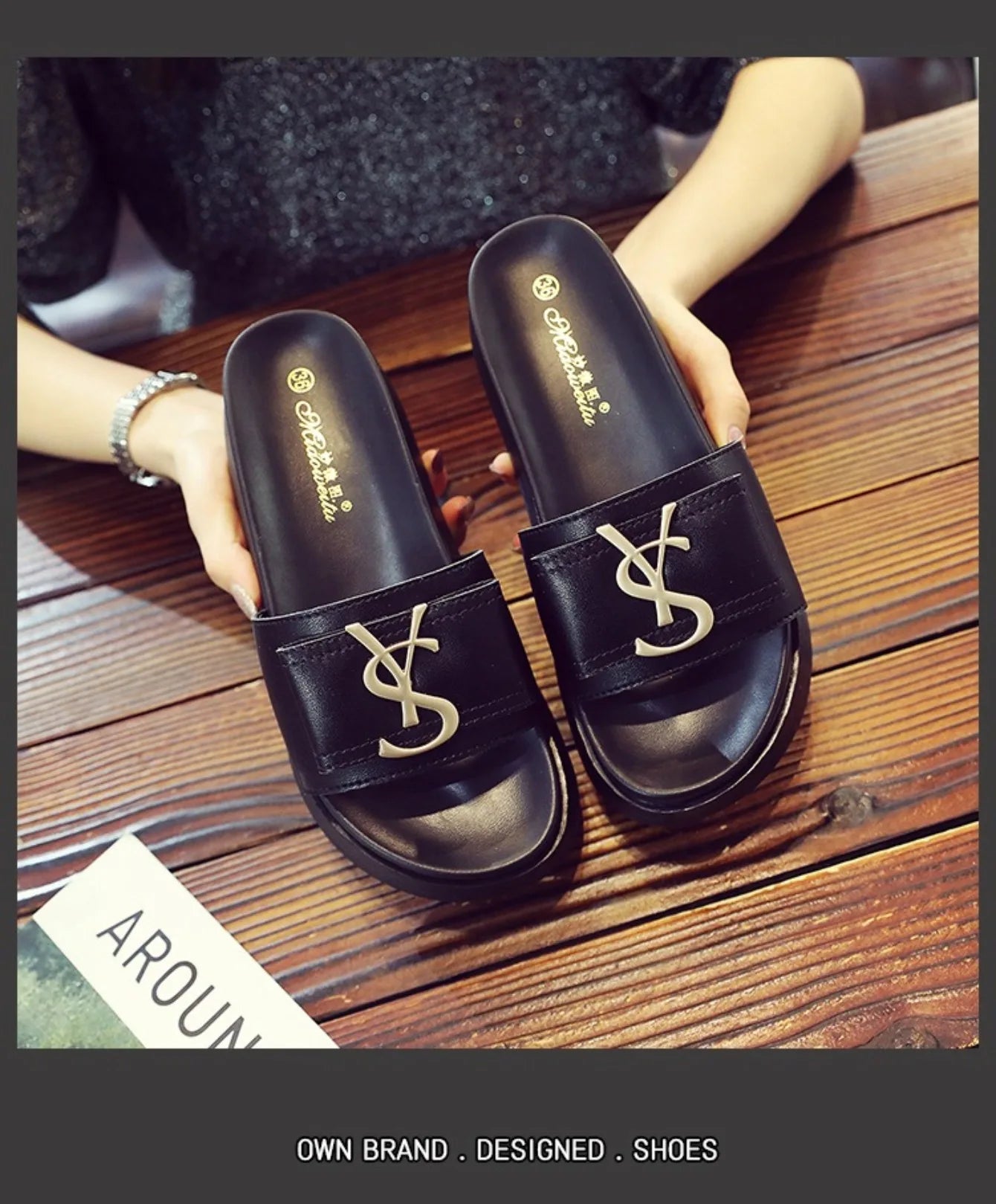 Slippers Luxury Shoes Women Platform Design Slides Fashion Letters Ladies Shoes Casual Slipper Outside Non-slip Slippers Sandals