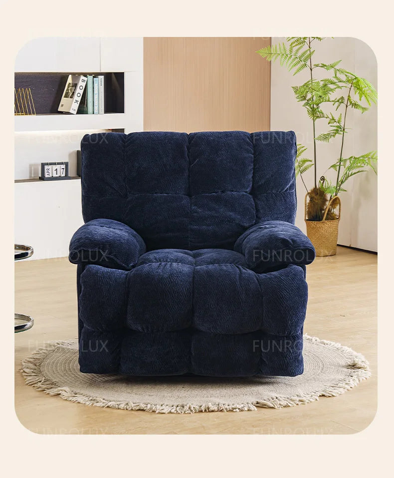 Modern Multifunctional Fabric Sofa Living Room Leisure Recliner Sofa Electric Sofa Hotel Club Leisure Recliner