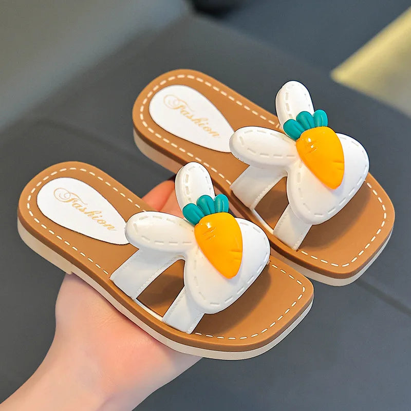 Children Slippers Kids Summer Cartoon Beach Shoes Girls Baby Soft Sole Non-Slip