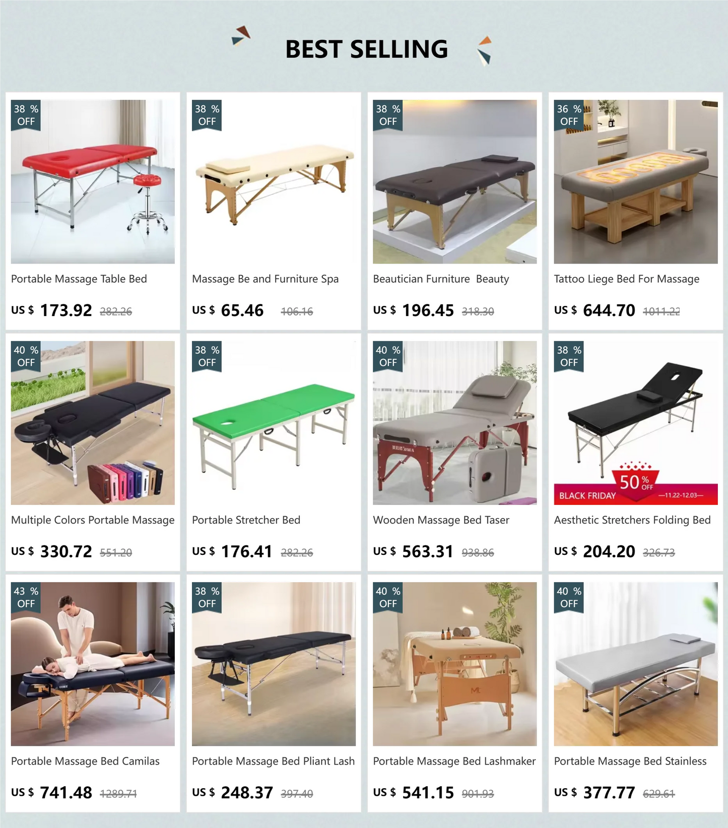 Professional Massage Bed Stretchers Aesthetics Portable Spa Taser Gun Beautician Bed Aesthetic Mesa De Cama Lash Beds Furniture