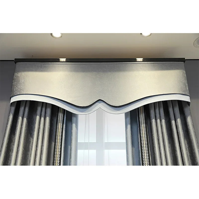 Modern Curtains for Living Room and Bedroom Simple High-end Thickened High-precision Windows Customized Home Decoration