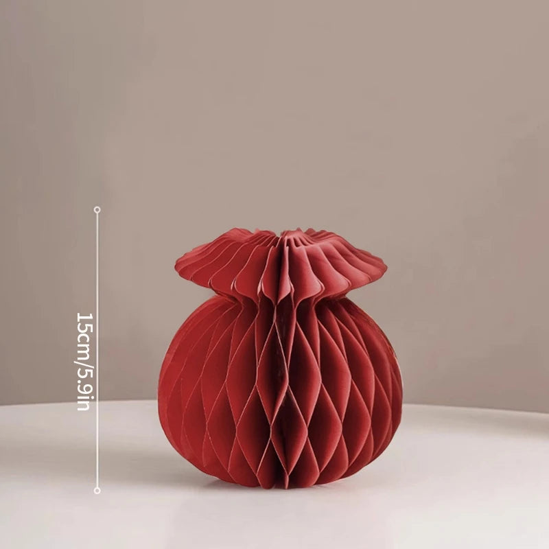 Folding Christmas Tree Decoration Honeycomb Origami Christmas Tree Base Home Space Layout Artificial Decorated Christmas Tree