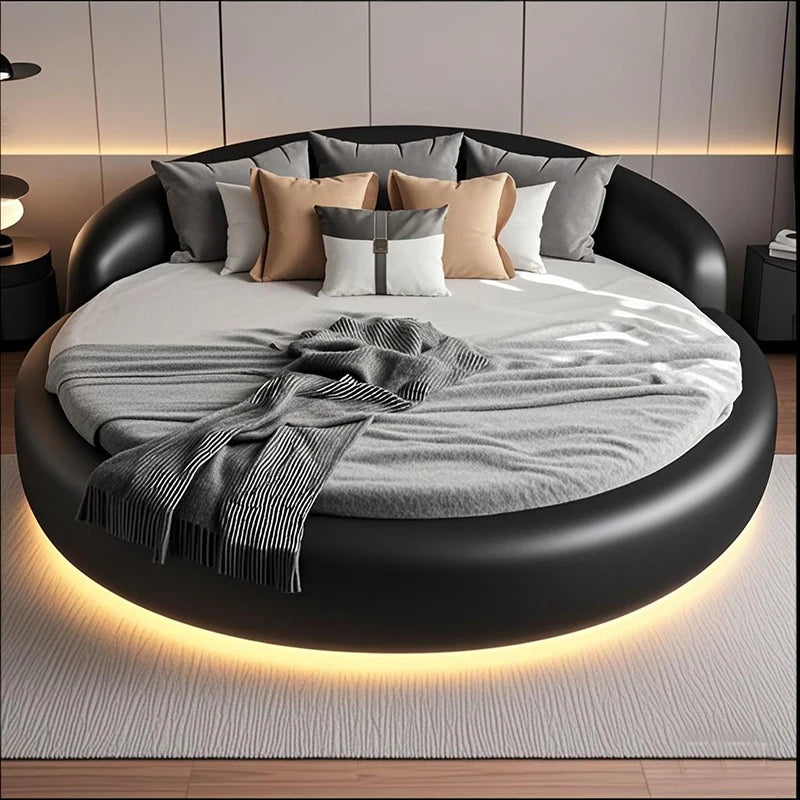 Headboard Japanese Bed Minimalist Upholstered Nightstands Modern Bed Sleeping Frame Camas De Matrimonio Dormitorio Furniture