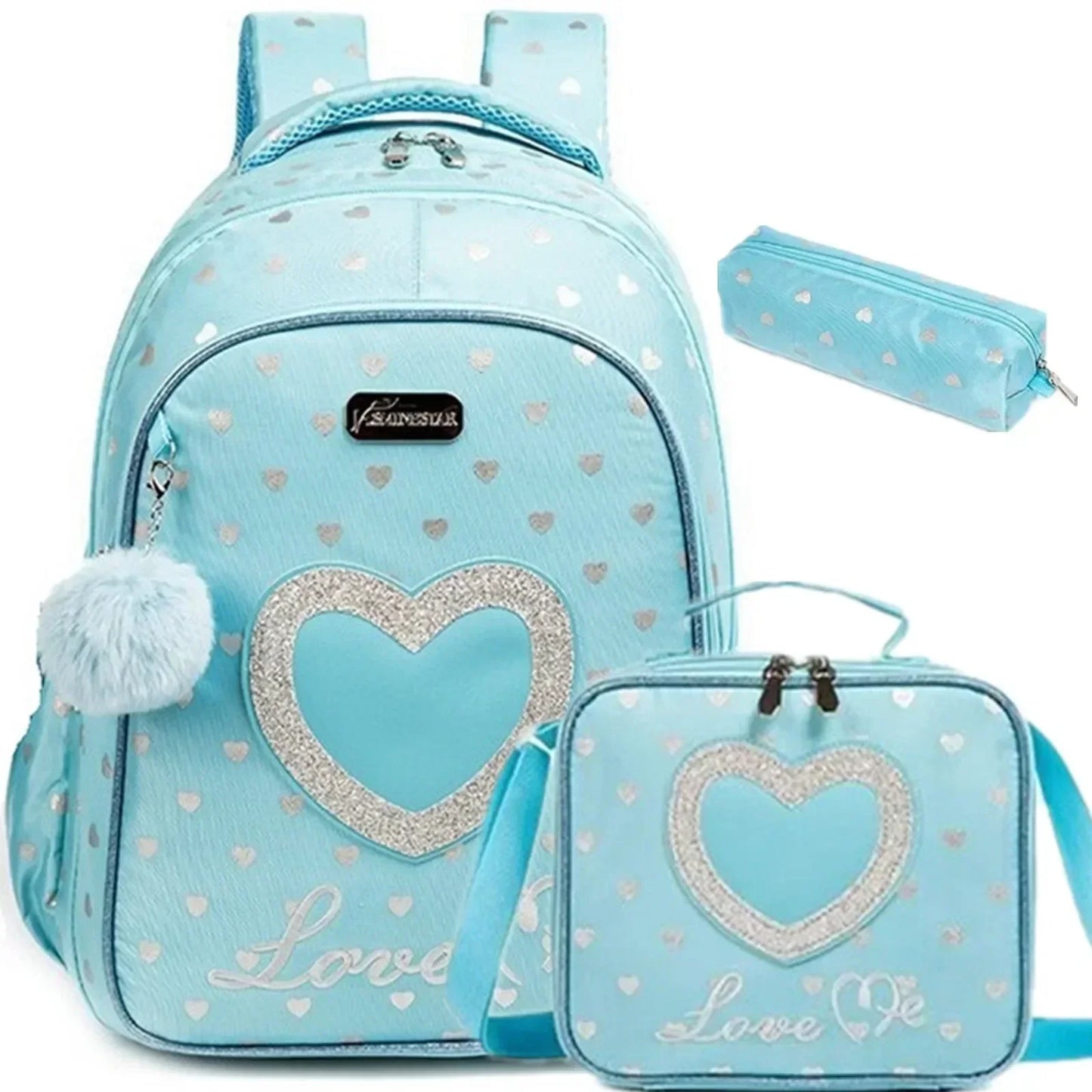 Children's School Bag for Boys Waterproof Backpack Set with Thermal Bag School Boy Backpack Elementary Student Shoulder Bag