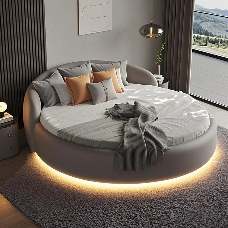 Headboard Japanese Bed Minimalist Upholstered Nightstands Modern Bed Sleeping Frame Camas De Matrimonio Dormitorio Furniture