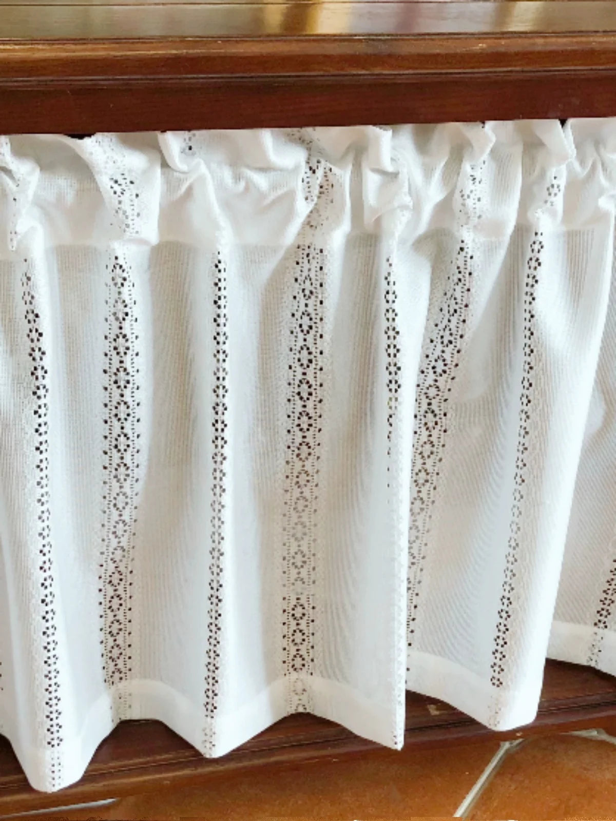 Modern Luxurious and Exquisite Window Curtains New Simple White Lace Short Curtain Partition Gauze Small Curtain Cabinet Curtain