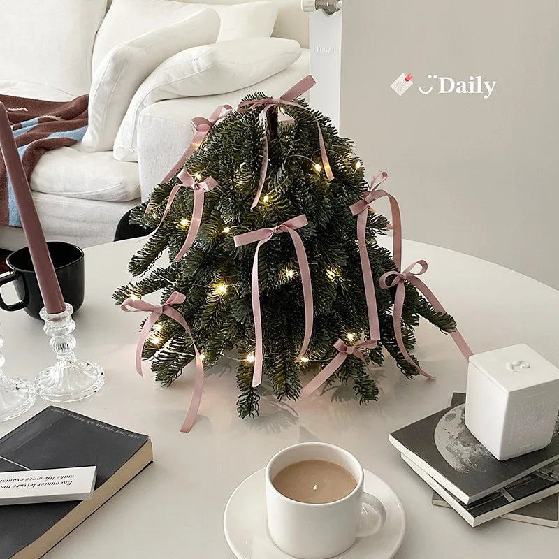 Christmas Tree Simulated Nobel Pine Tree For Indoor Room Home Decor Restaurant Hotel Desktop Decoration Christmas Decorations