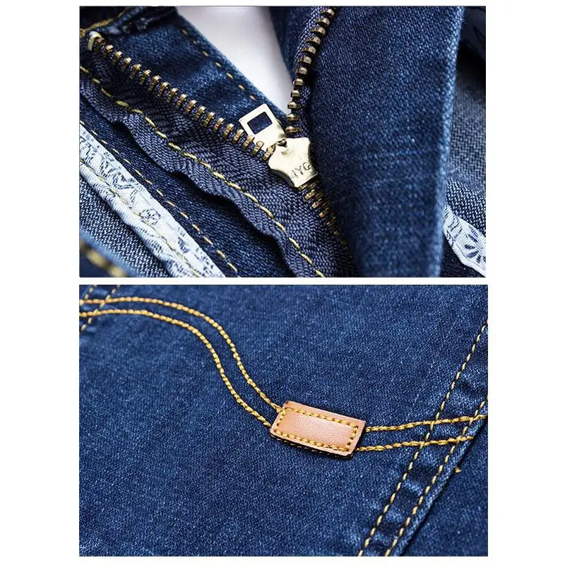 Jeans for Men Plus Size 44 46 48 50 Straight Cut elastic Denim Long Pants