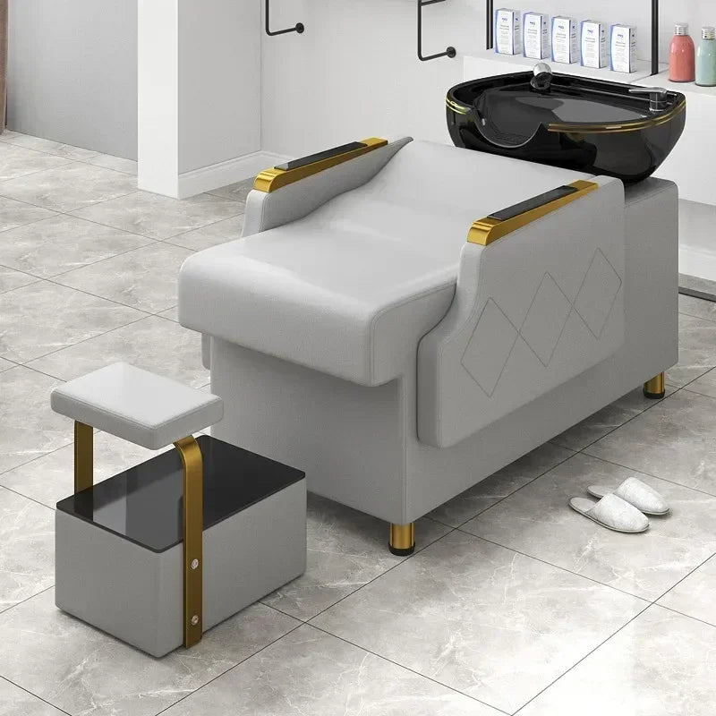 Simple Comfortable Shampoo Bed Modern Nordic Fashion Custom Shampoo Bed Delicacy Delicacy Cadeira De Barbearia Salon Furniture
