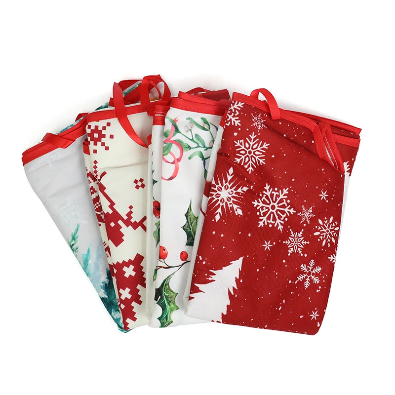 90/120cm Christmas Tree Skirt Mat Christmas Tree Foot Cover Santa Claus Snowflake Christmas Tree Carpet Base Mat Decorations