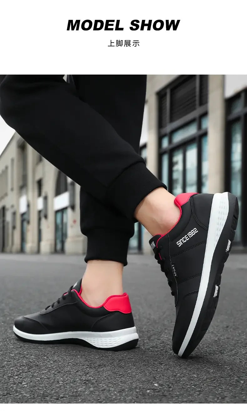 Sneakers Shoes Man Flat Bottomed Sports Shock-absorbing Comfortable Lace Up Summer Training Soft Soled Outdoor Running Shoes