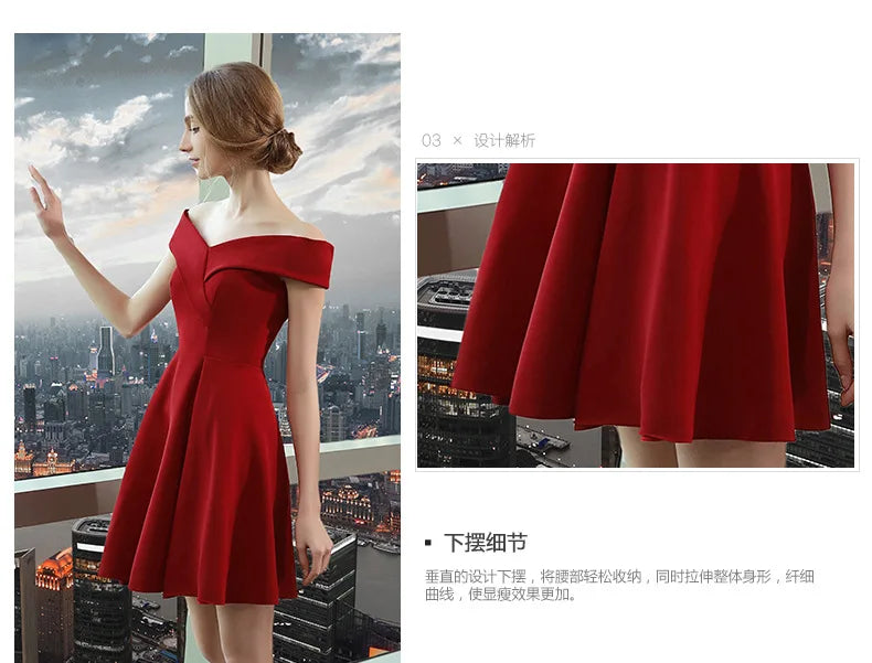 Graduation Dresses Women's Short Dress Evening Formal Wedding Party Prom Holiday 2024 Elegant Special Events Occasion Weddings