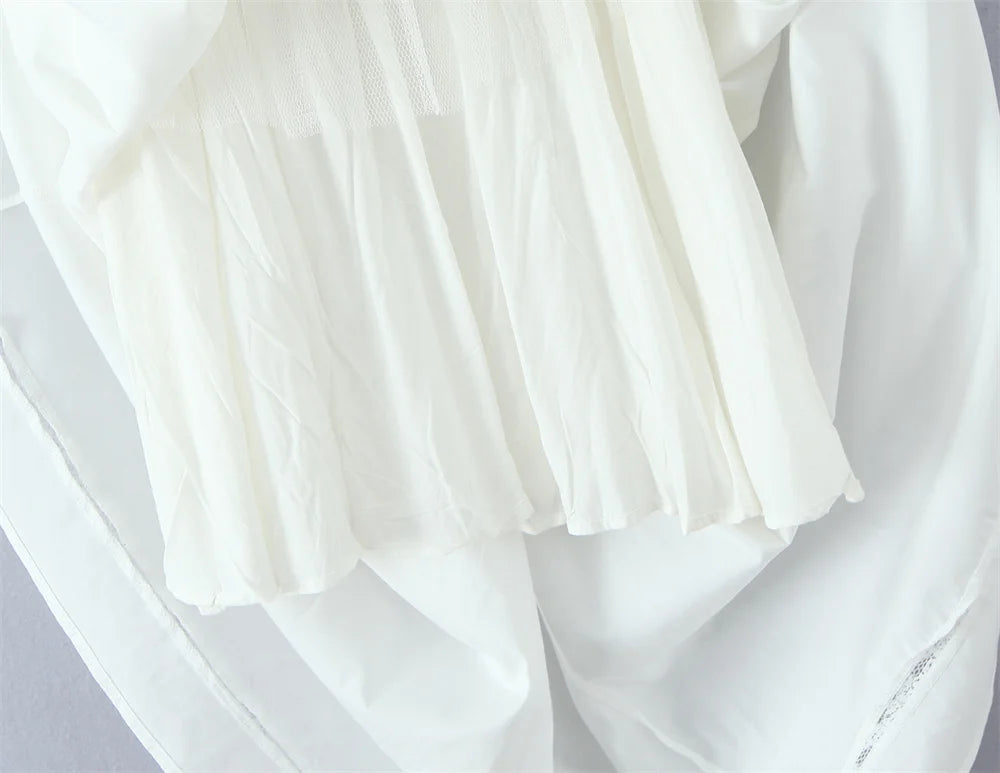 Women's Dress 2025 New Fashion Summer  White Bow Midi Dresses for Women Elegant Chic Ladies Dress