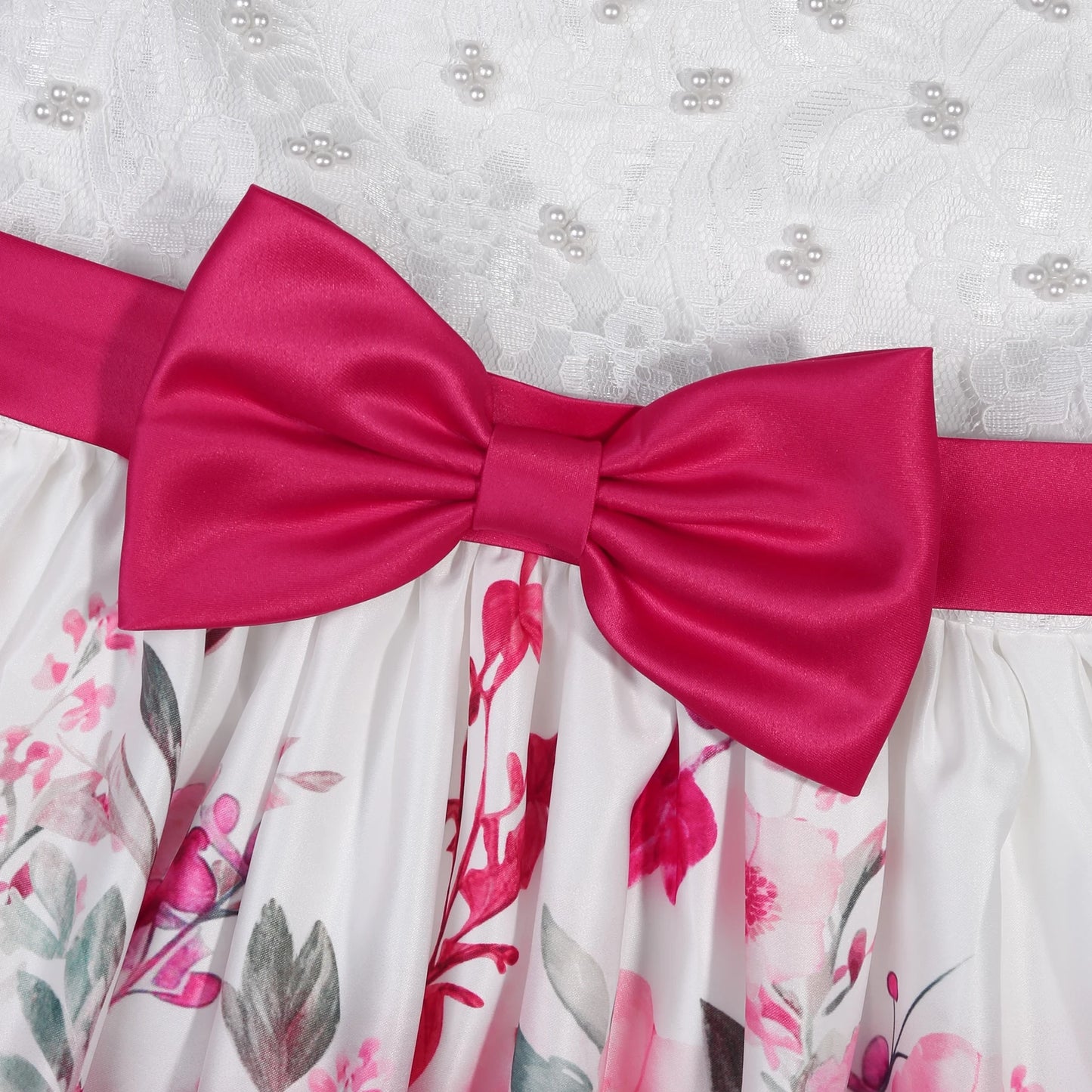 Children's dresses 2025 new foreign trade printing forging cloth girls modeling clothes runway little host dress princess dresse