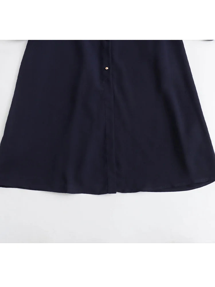 Dresses Women's Spring 2024 New  Loose Belt Elegant Women's Dress Street Fashion Holiday Youth Dress