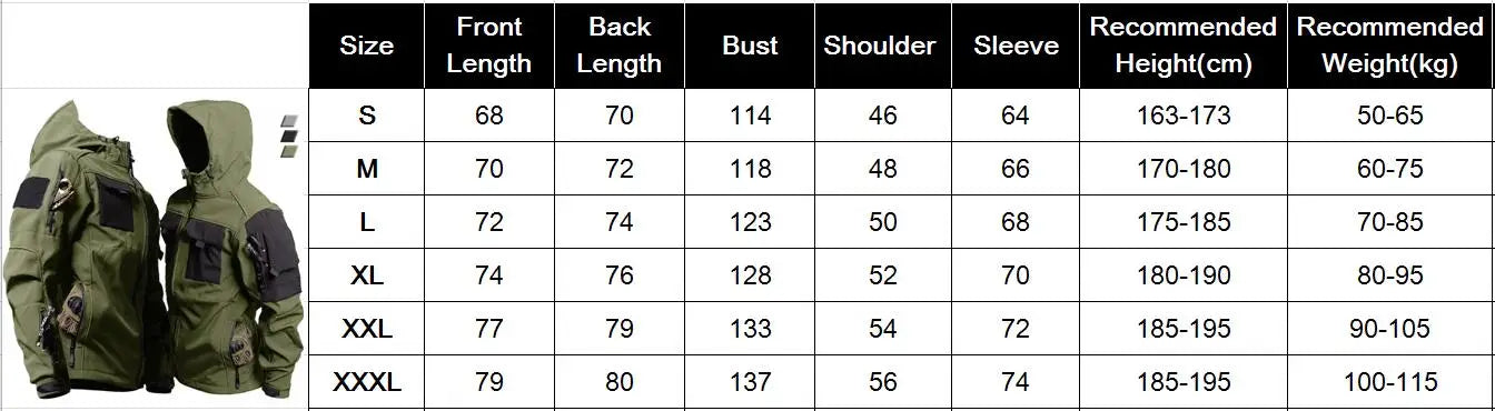Motorcycle Jacket Men Riding Outdoor Winter Coats Tactical Multi-pocket Soft Shell Waterproof Windproof Warm Shark Skin