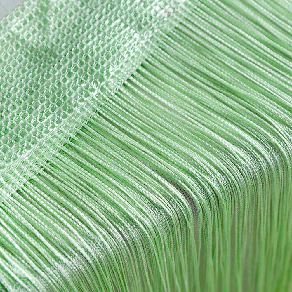 Curtains For Living Room 50cmx200cm Thread Curtain For Living Room Door Wall Window Panel Room Divider Decorative Tassel Curtain