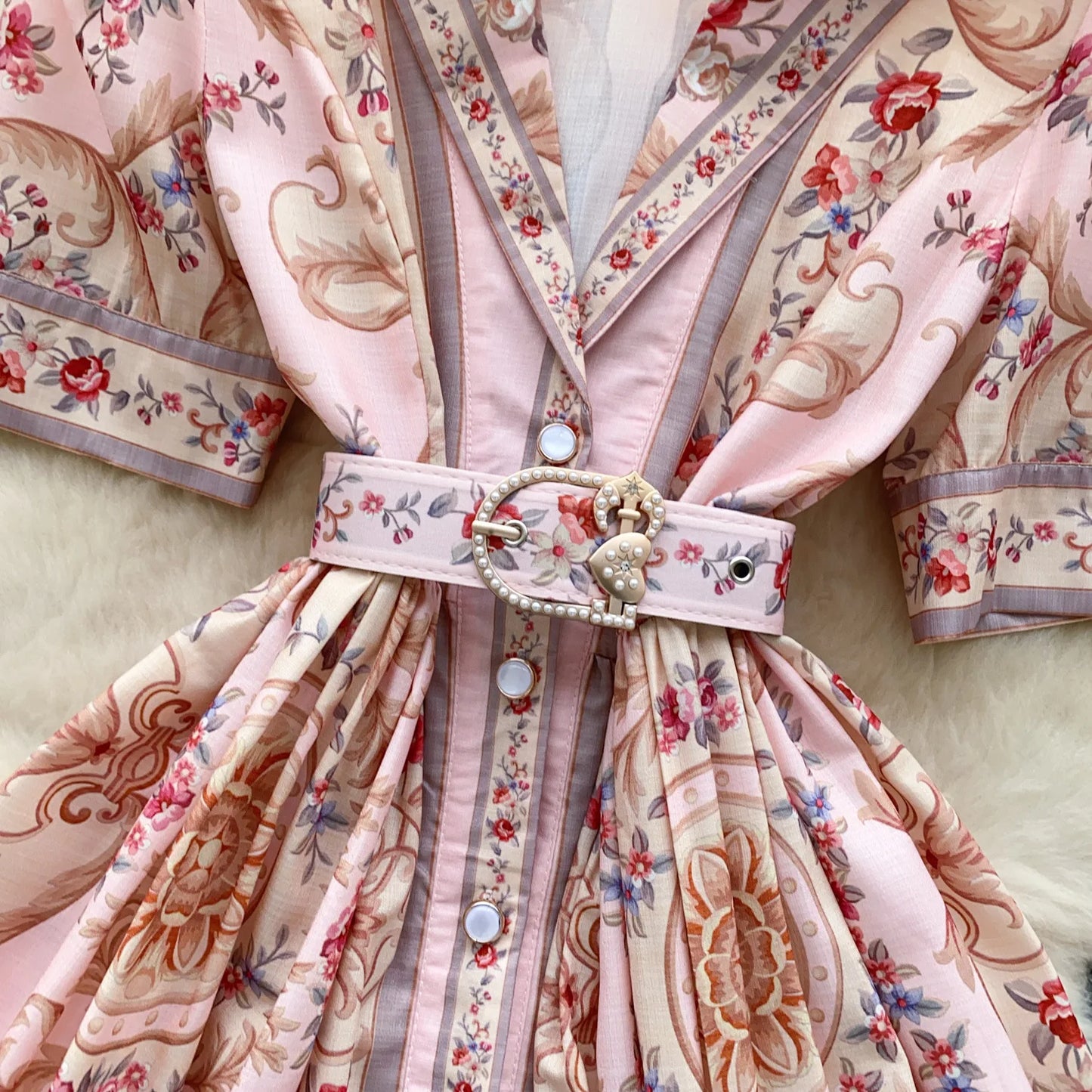 Women Dress Long Dresses A Line Vestidos Turn Down Collar Puff Sleeve Elegant Splice Y2k Streetwear Work Tight Waist 2025
