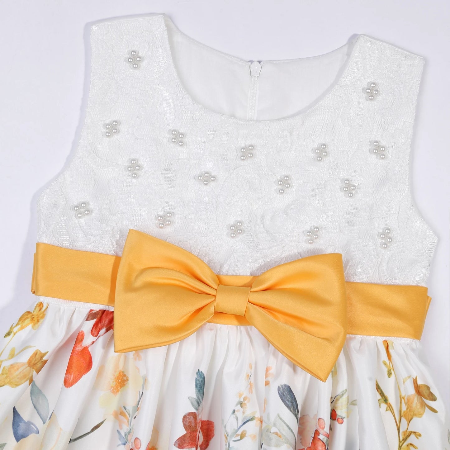 Children's dresses 2025 new foreign trade printing forging cloth girls modeling clothes runway little host dress princess dresse