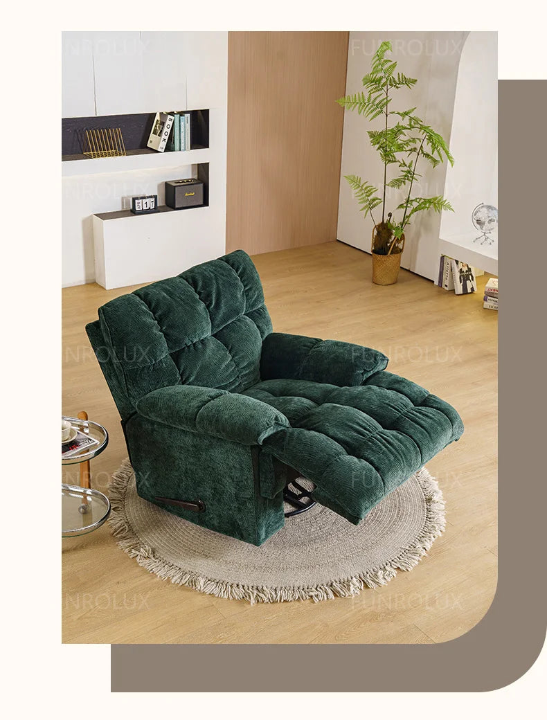 Modern Multifunctional Fabric Sofa Living Room Leisure Recliner Sofa Electric Sofa Hotel Club Leisure Recliner