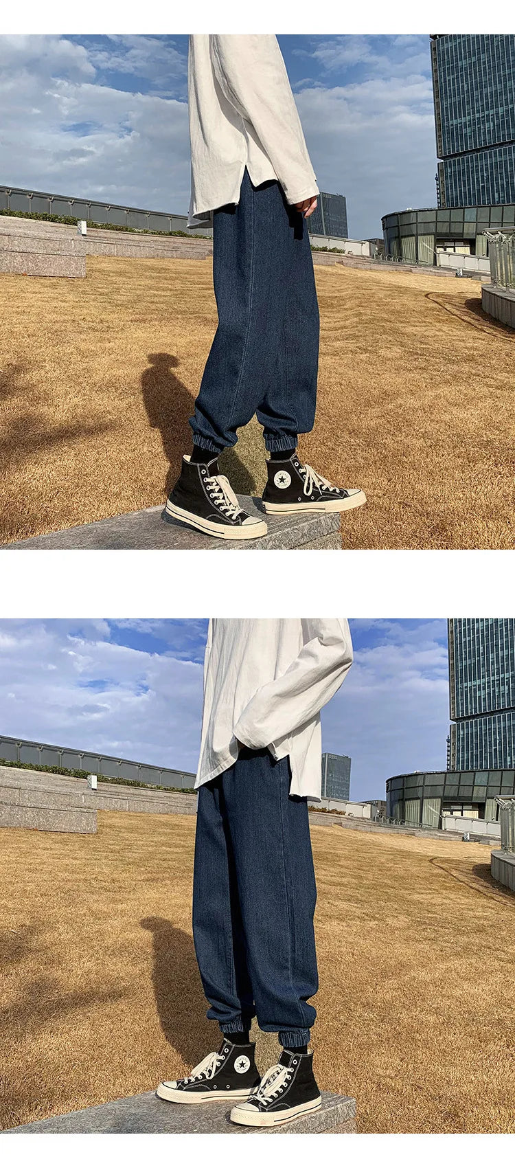 Jeans men Jeans Man Loose Joggers Streetwear Harem Jeans Cargo Pants Ankle-Length Denim Trousers denim pants joggers men