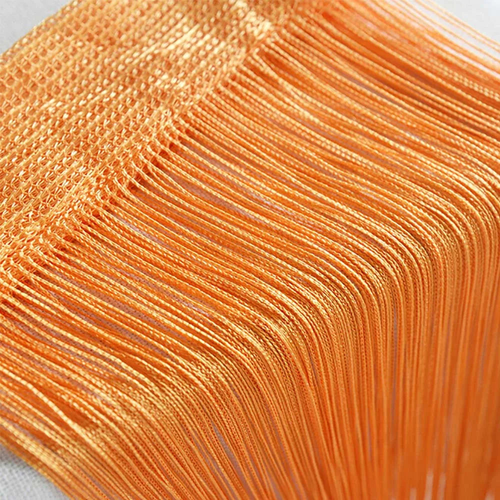 Curtains For Living Room 50cmx200cm Thread Curtain For Living Room Door Wall Window Panel Room Divider Decorative Tassel Curtain