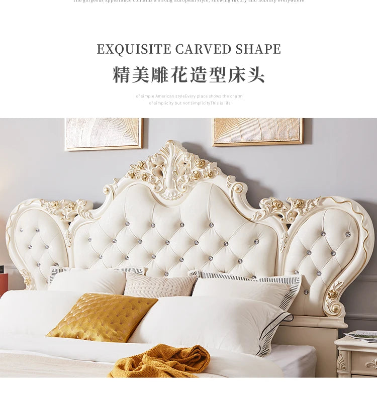 Unique Xenomorph Bed European Luxury Accent Ergonomic Comfortable Trendy Cute Bed Double Princess Cama Solteiro Home Decoration