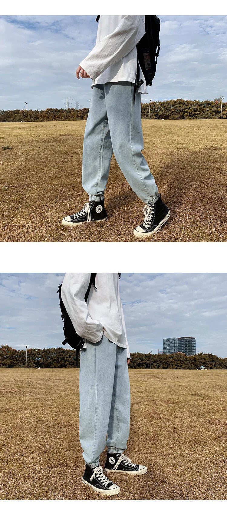 Jeans men Jeans Man Loose Joggers Streetwear Harem Jeans Cargo Pants Ankle-Length Denim Trousers denim pants joggers men