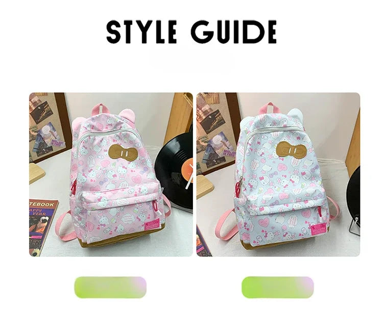 Sanrio Ins Style New Hellokitty Student Schoolbag Cute Hello Kitty Backpack Large Capacity Backpack